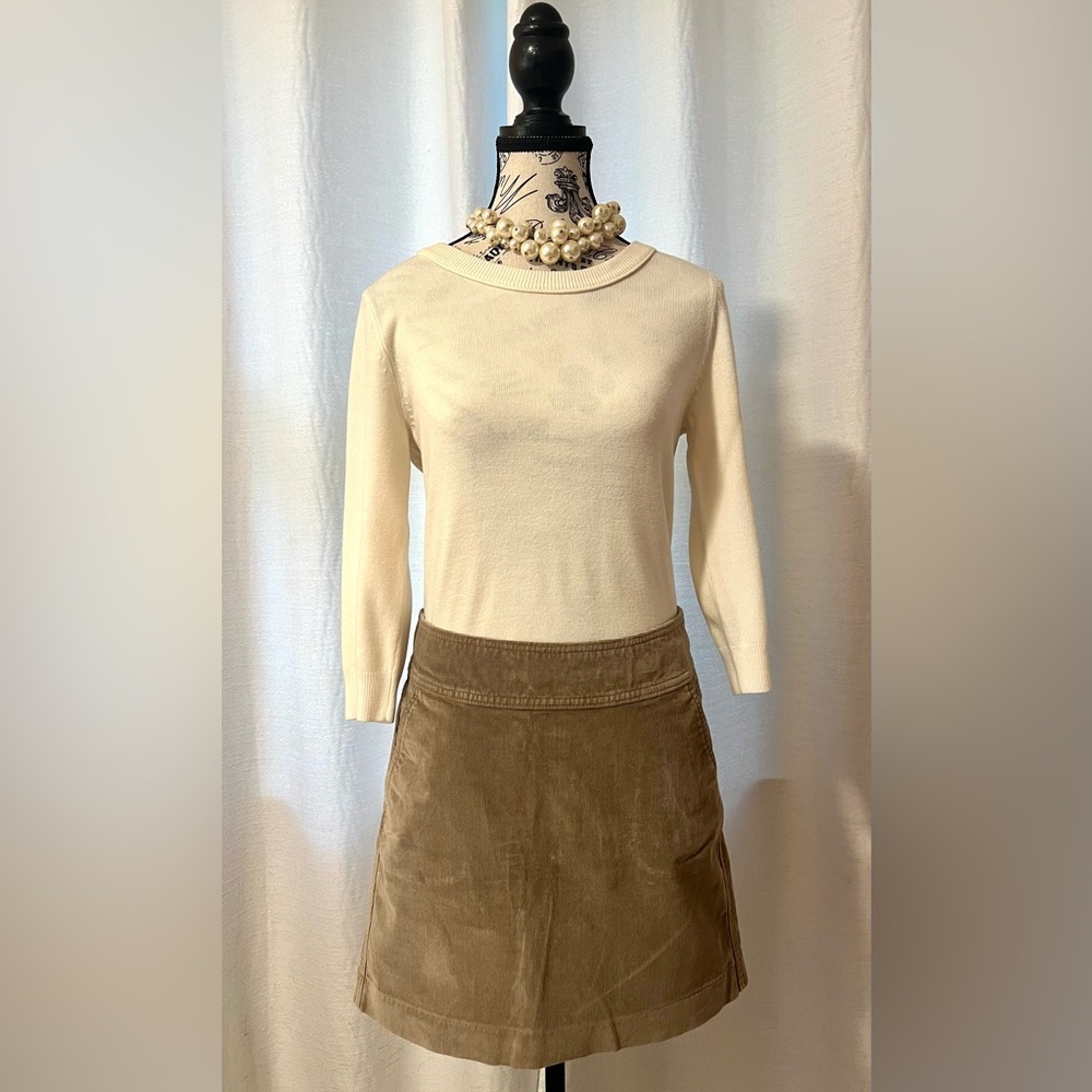 Tan Corduroy Skirt